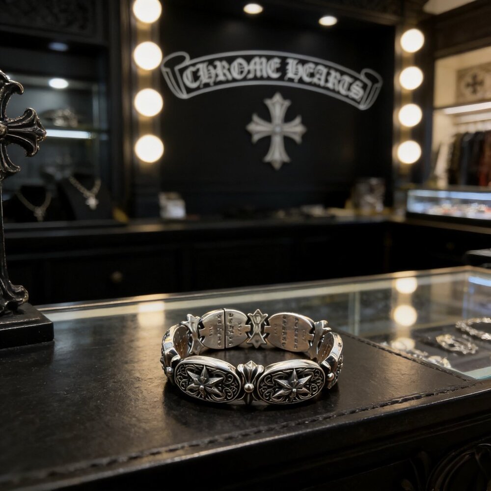 Chrome Hearts Classic Retro Six-Star Bracelet - Picture 2 of 10